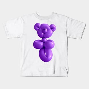 Teddy bear balloon in purple Kids T-Shirt
